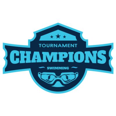 Champions Tournament Swimming logo template Miniatura