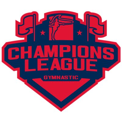 Champions League Gymnastic logo template Miniatura